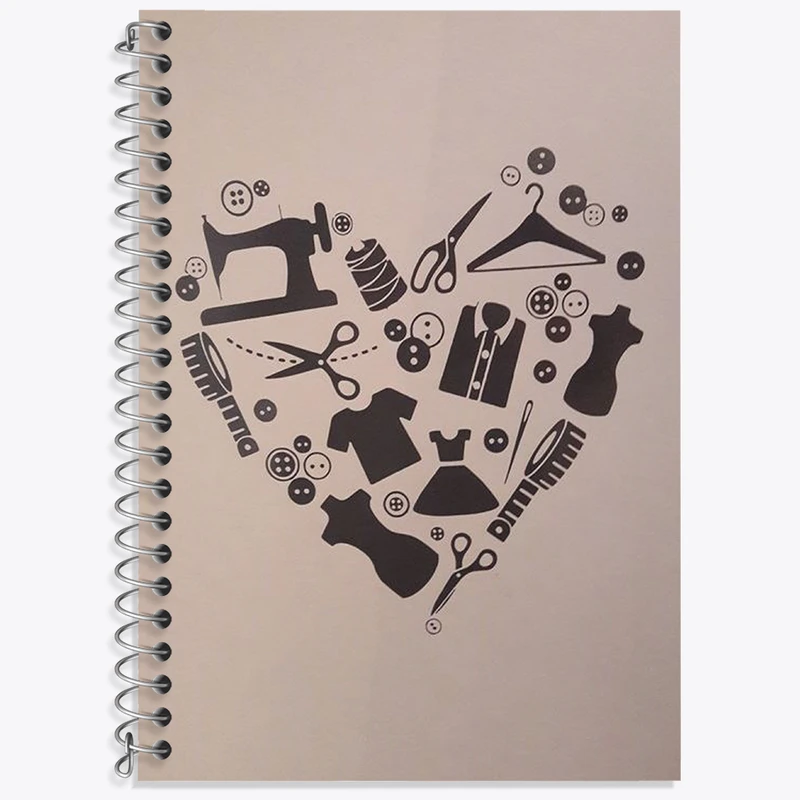 دفتر لغت 50 برگ خندالو طرح خیاطی کد N2031