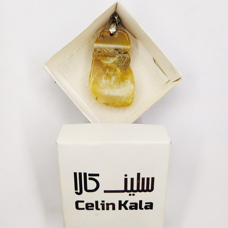 آویز گردنبند نقره زنانه سلین کالا مدل عقیق ce-As119 آویز گردنبند نقره زنانه سلین کالا مدل عقیق ce-As119