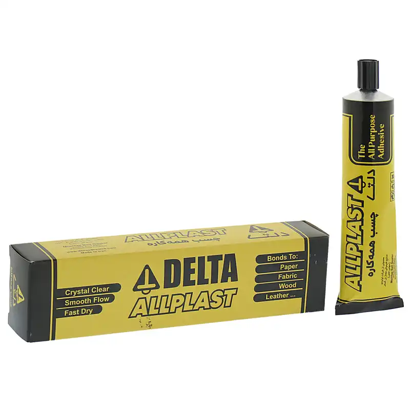 چسب همه کاره دلتا مدل Allplast حجم 100 میلی لیتر
