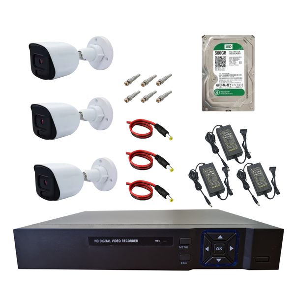 سیستم امنیتی و نظارتی دوربین مداربسته مدل 3مگاپیکسل کد SH4003A