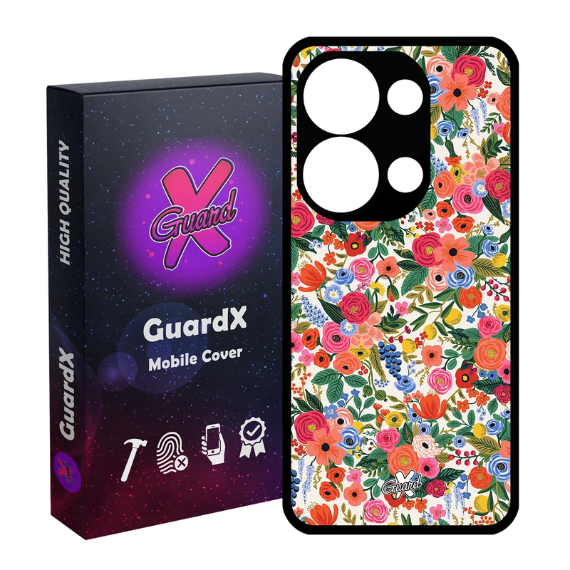 کاور گارد ایکس طرح گل مناسب برای گوشی موبایل شیائومی Redmi Note 13 Pro 4G / Poco M6 Pro 4G
