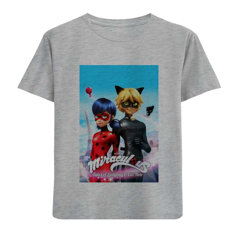 تی شرت آستین کوتاه دخترانه مدل دو دختر F664