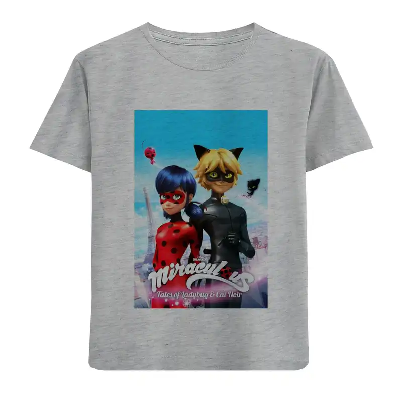 تی شرت آستین کوتاه بچگانه مدل دختران کفشدوزکی F664