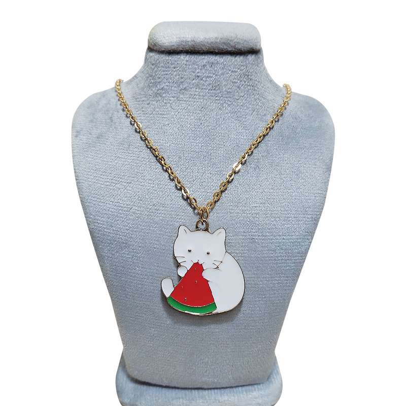 گردنبند دخترانه مدل گربه کد PS018