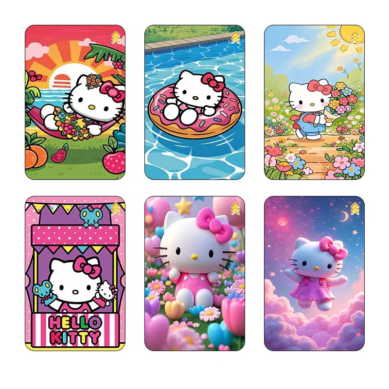 استیکر کارت مدل سام نگار طرح هلو کیتی hello kitty کد SP1575 مجموعه 6 عددی