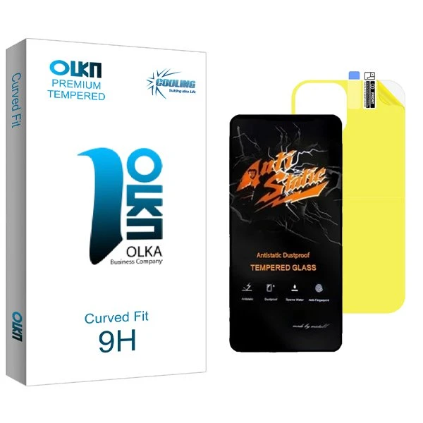 محافظ صفحه نمایش کولینگ مدل Olka Antistatic مناسب برای گوشی موبایل اپل iPhone 11 Pro  به همراه محافظ پشت گوشی