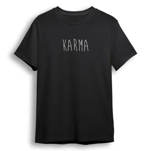تی شرت آستین کوتاه زنانه مدل Karma کد KV81 رنگ مشکی