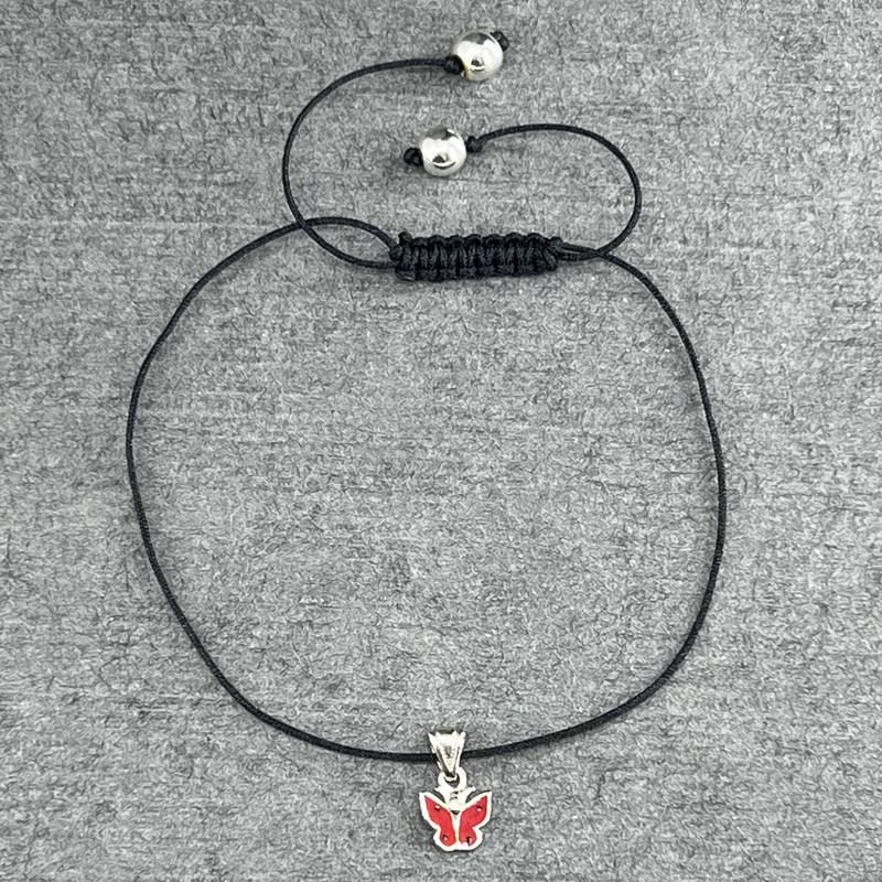 پابند نقره زنانه گیرا مدل پروانه کد G577 پابند نقره زنانه گیرا مدل پروانه کد G577