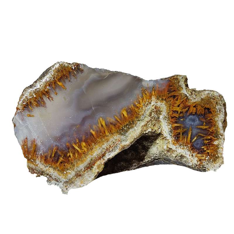 سنگ عقیق مدل مویی دودی کد P 2