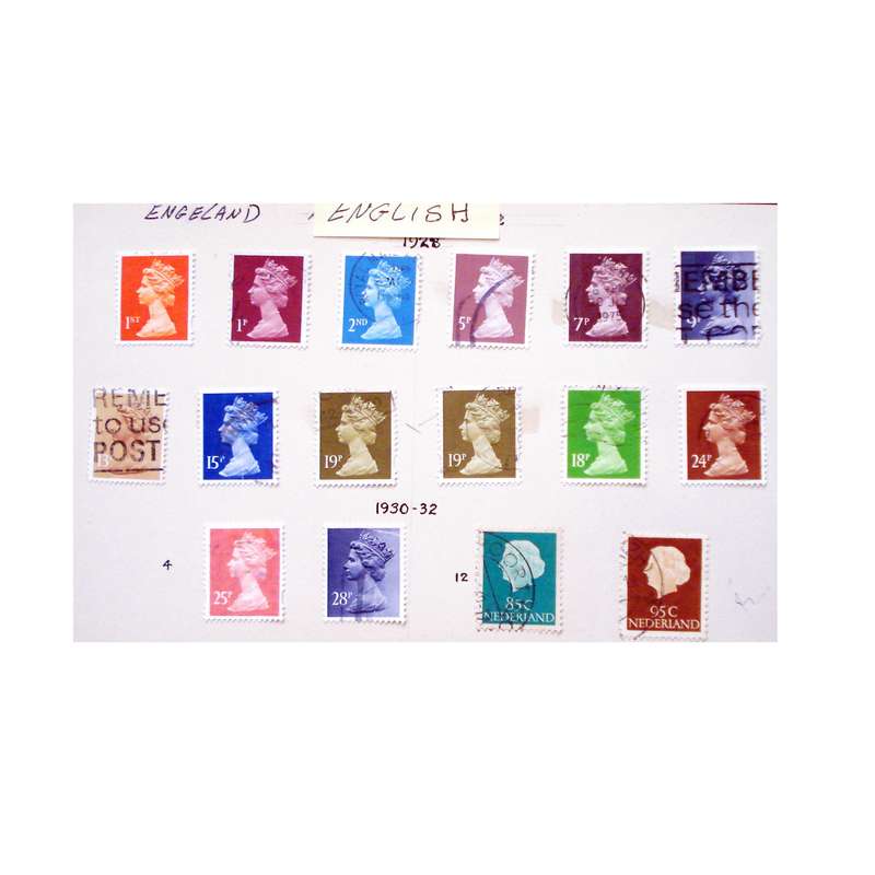 تمبر یادگاری مدل مشاهیر انگلستان کد DS1965 مجموعه 16 عددی