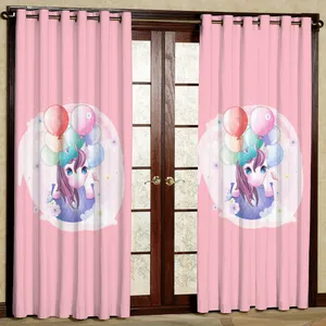 پرده مدل بادکنک هازان پانچی کد 4338 سایز 140x200 سانتی متر