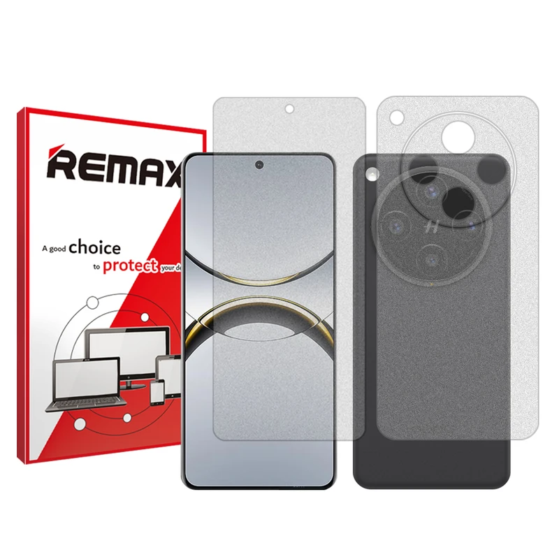 محافظ صفحه نمایش مات ریمکس مدل Resistant مناسب برای گوشی موبایل اوپو Find X8 به همراه محافظ پشت گوشی