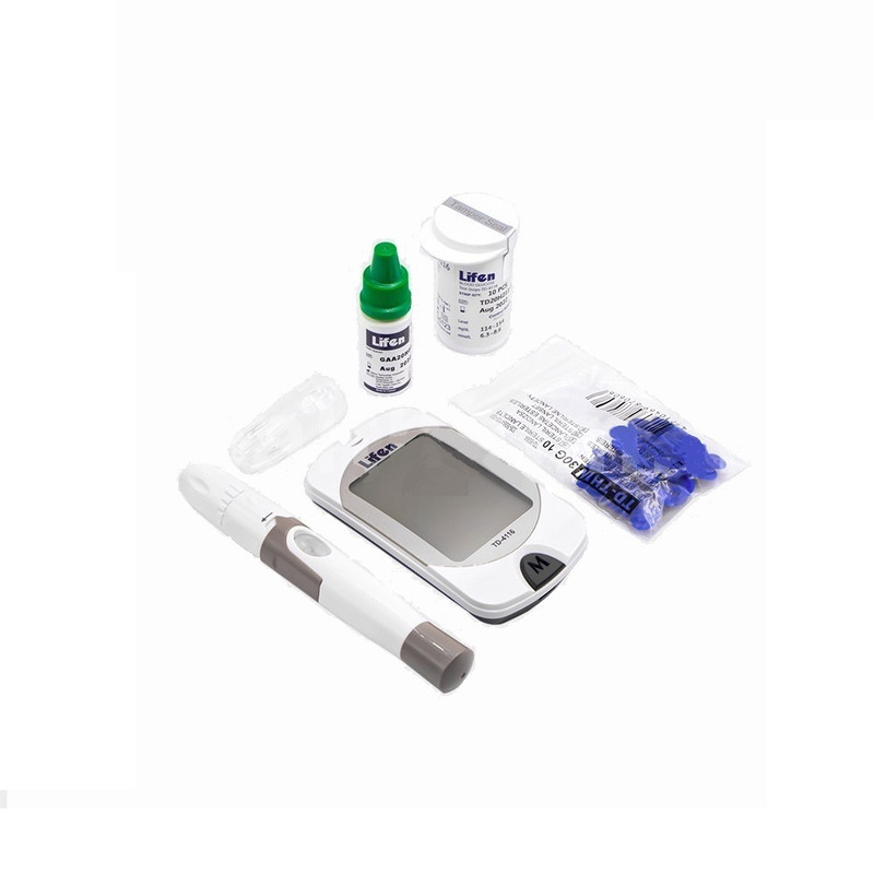 دستگاه تست قند خون لایفن مدل TD-4116 به همراه نوار تست قند خون بسته 50 عددی