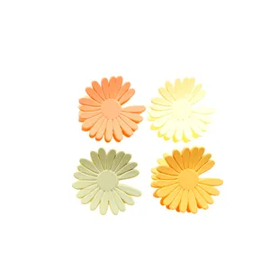 کلیپس مو زنانه مدل بابونه پاستیلی بسته 4 عددی