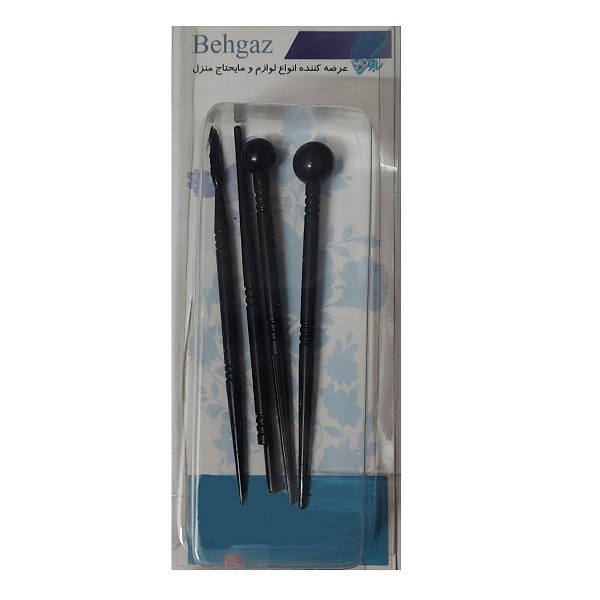 ابزار سفالگری به گز مدل سمبه گلسازی مجموعه 4 عددی
