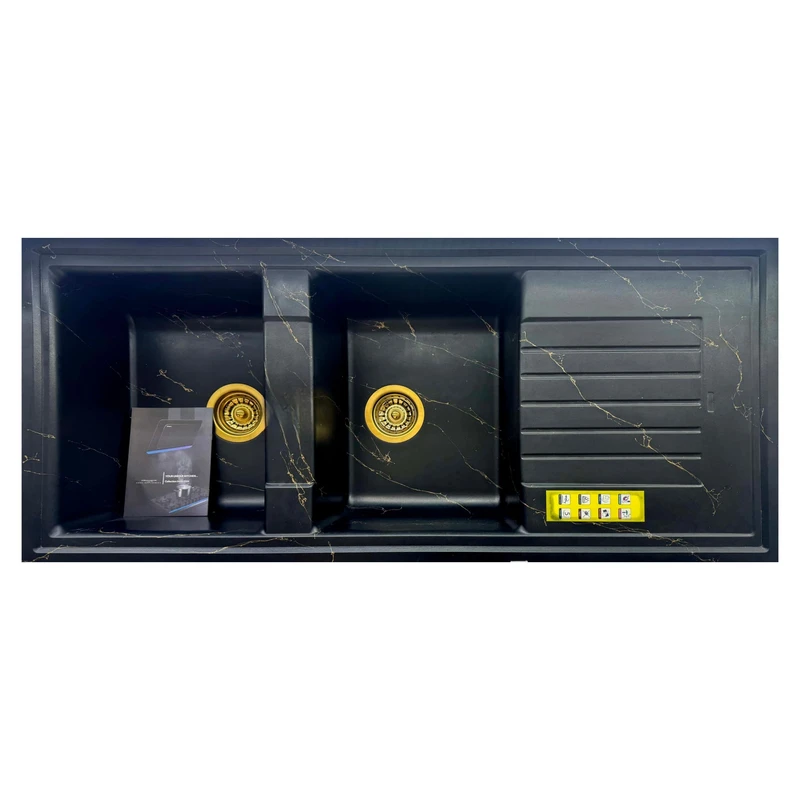 سینک ظرفشویی گرانیت توکار دو لگنه مدل SG3020