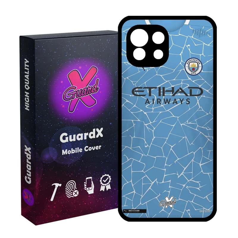 کاور گارد ایکس طرح Manchester City مدل Glass10249 مناسب برای گوشی موبایل شیائومی Mi 11 Lite