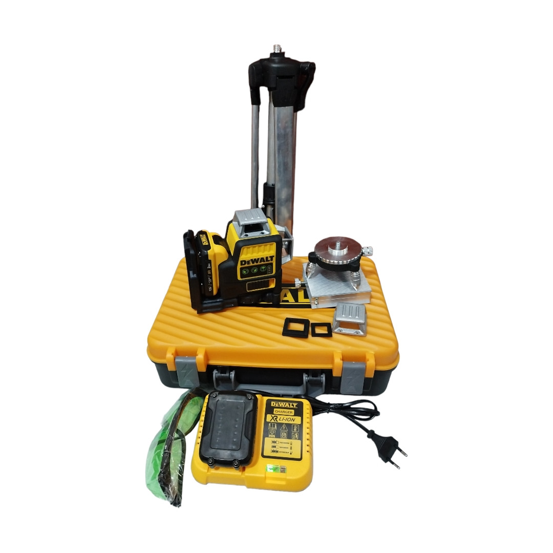 تراز لیزری مدل DWE089D3G-4XJ به همراه پایه تراز لیزری مدل DWE089D3G-4XJ به همراه پایه