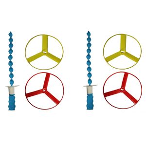 بشقاب پرنده طرح هلکوپتر مجموعه 2 عددی