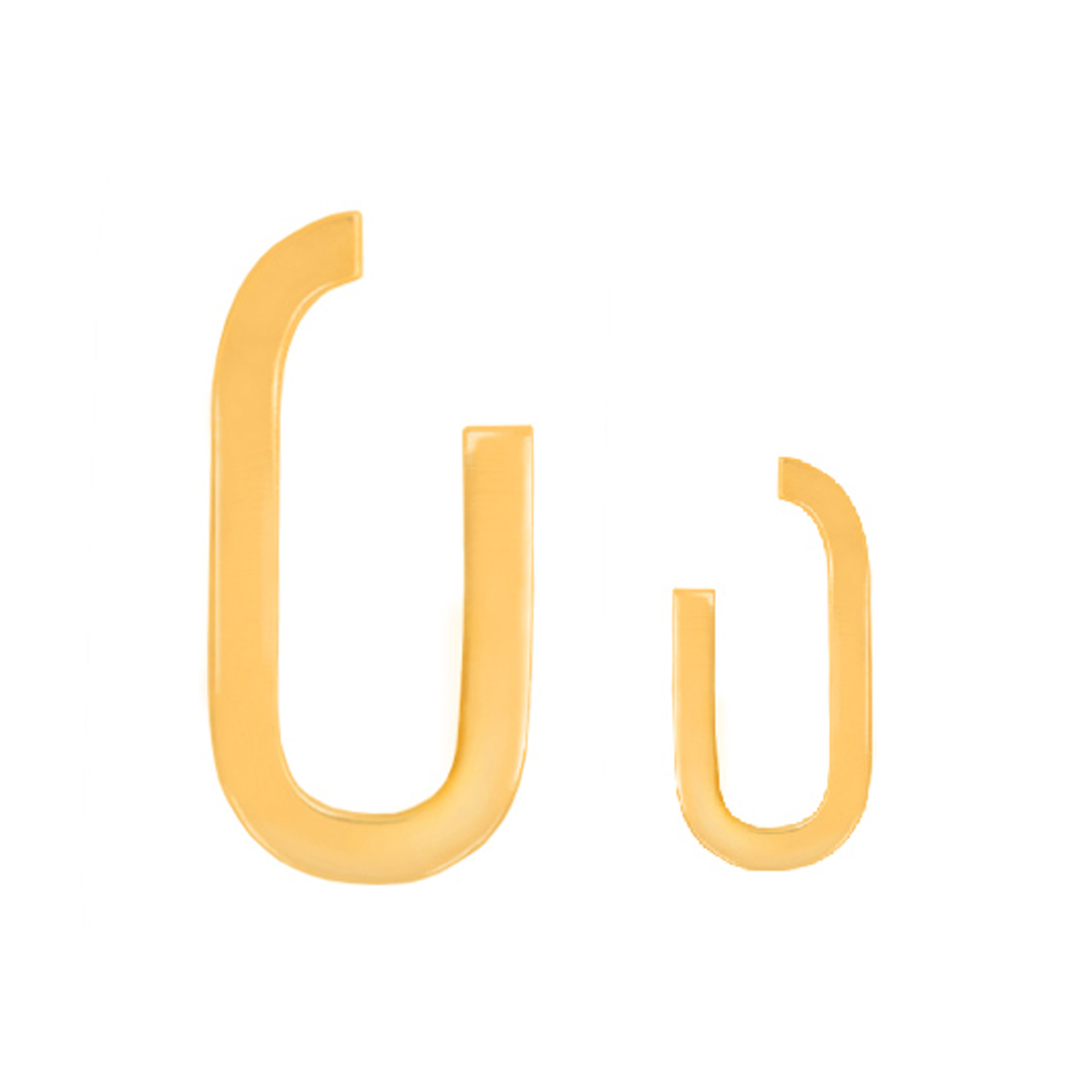 گوشواره طلا 18 عیار زنانه آمانژ کد 1220D9144
