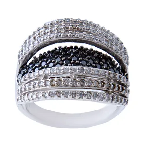   انگشتر نقره زنانه بازرگانی میلادی کد AWR_499