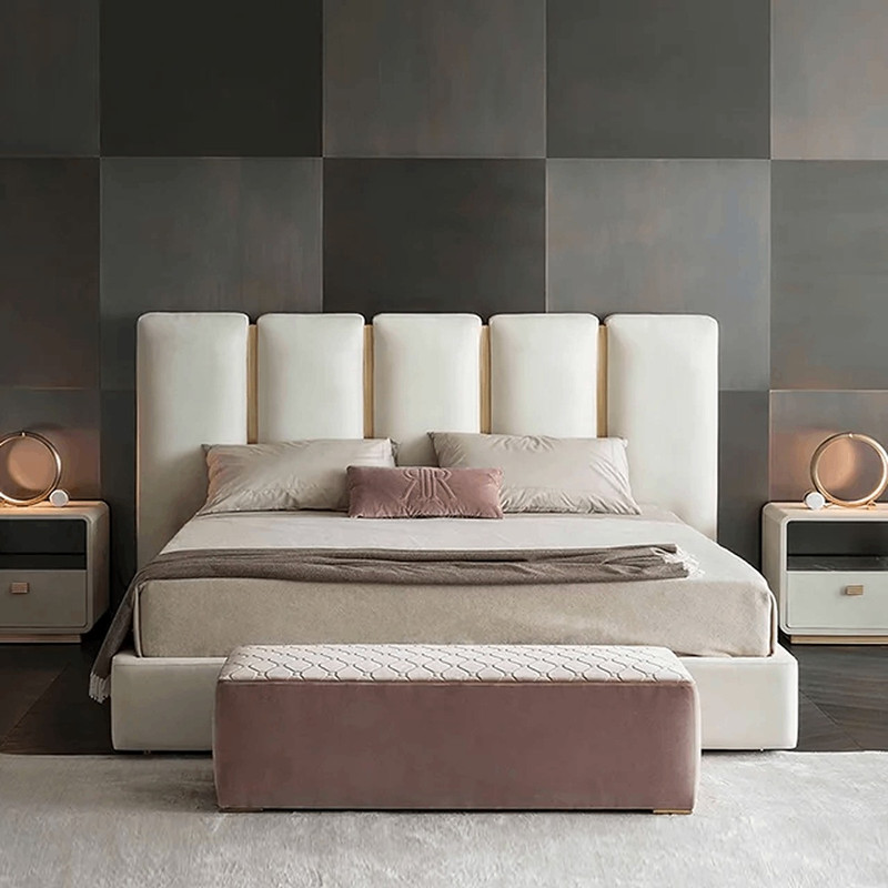 تخت خواب دو نفره مدل ساناز سایز 160×200 سانتی متر