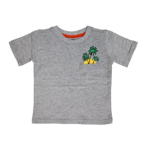 تی شرت آستین کوتاه بچگانه مدل ENC نخل