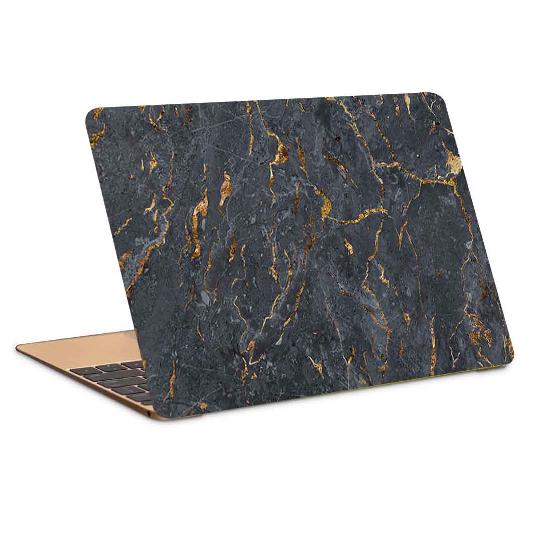 استیکر لپ تاپ طرح black marbled surface 2 کد c-74مناسب برای لپ تاپ 15.6 اینچ