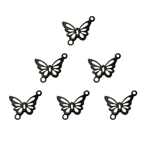 آویز دستبند طرح پروانه کد AD 117 مجموعه 6 عددی