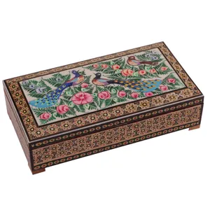 جعبه جواهرات خاتم کاری گالری گوهران مدل 599