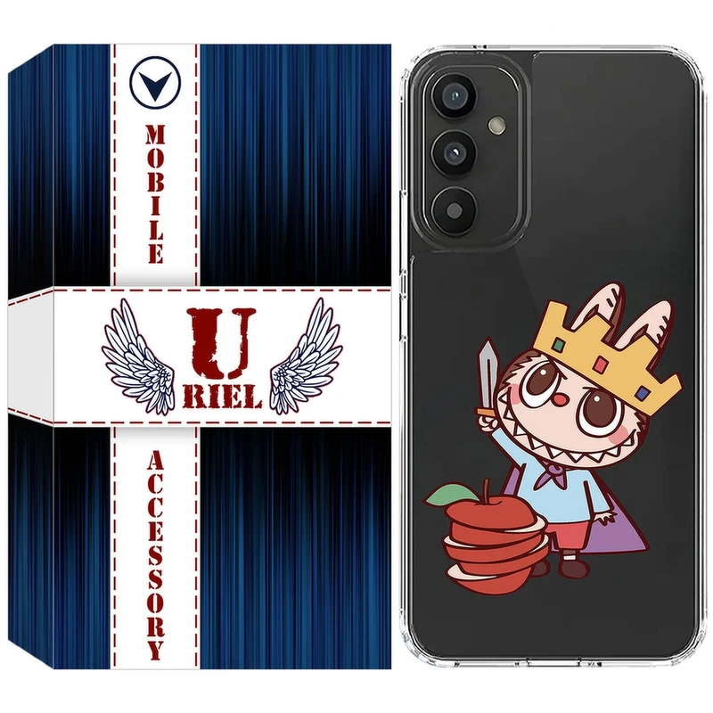 کاور یوریل مدل Clear کد 120 طرح لبوبو مناسب برای گوشی موبایل سامسونگ Galaxy S24 FE