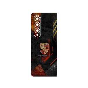 MAHOOT Porsche_Logo Cover Sticker for Samsung Galaxy Z Fold4