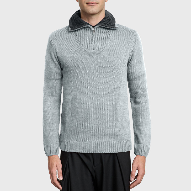 پلیور یقه برگردان مردانه مدل 820033052 طرح ترندیول