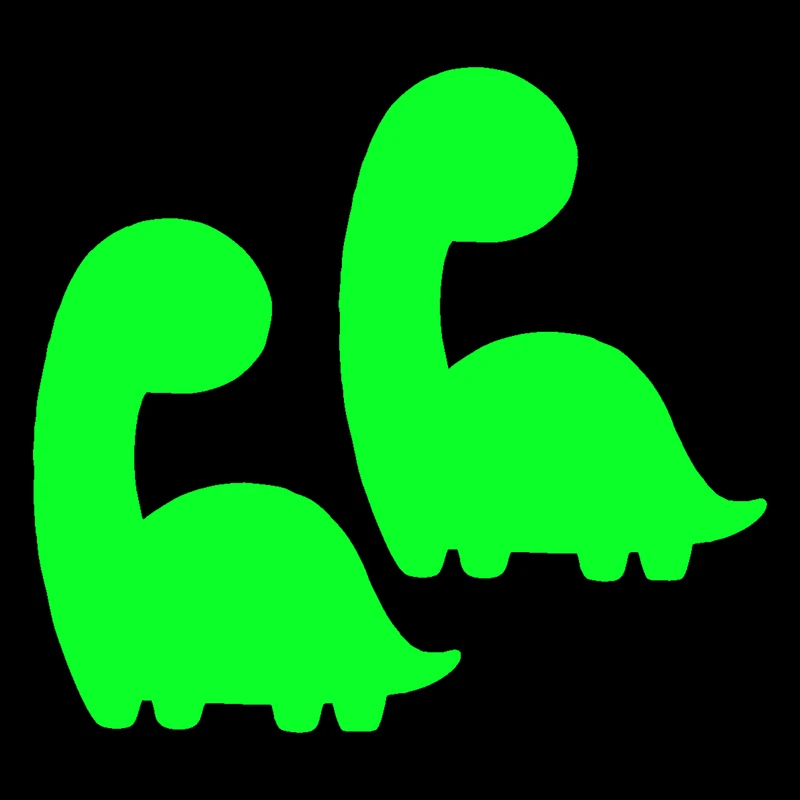 استیکر تزئینی موبایل و تبلت مدل شبنما طرح دایناسور بسته دوعددی