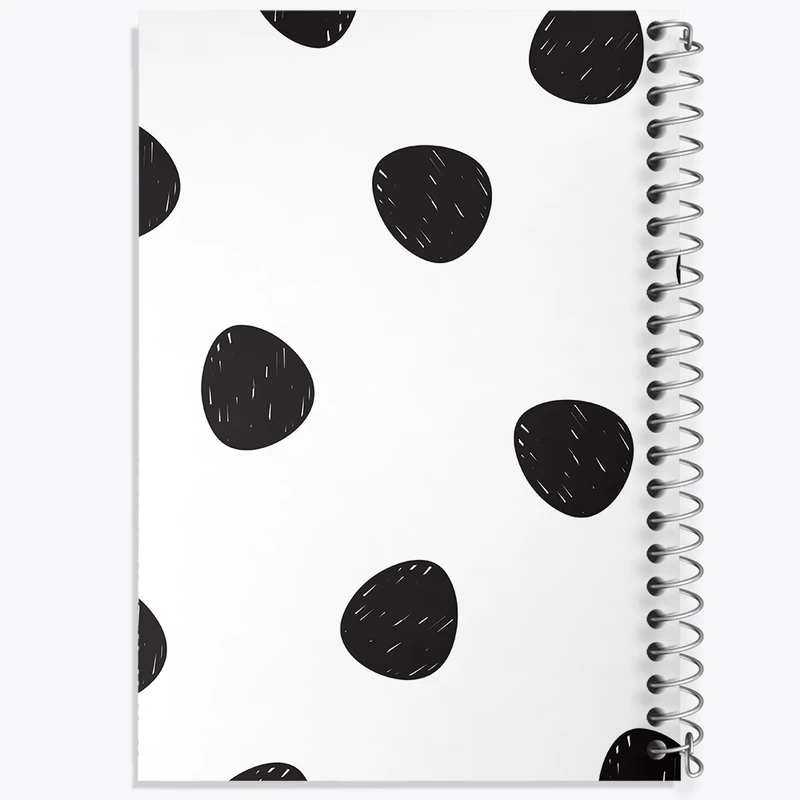 دفتر مشق 100 برگ خندالو طرح خال خالی کد N292