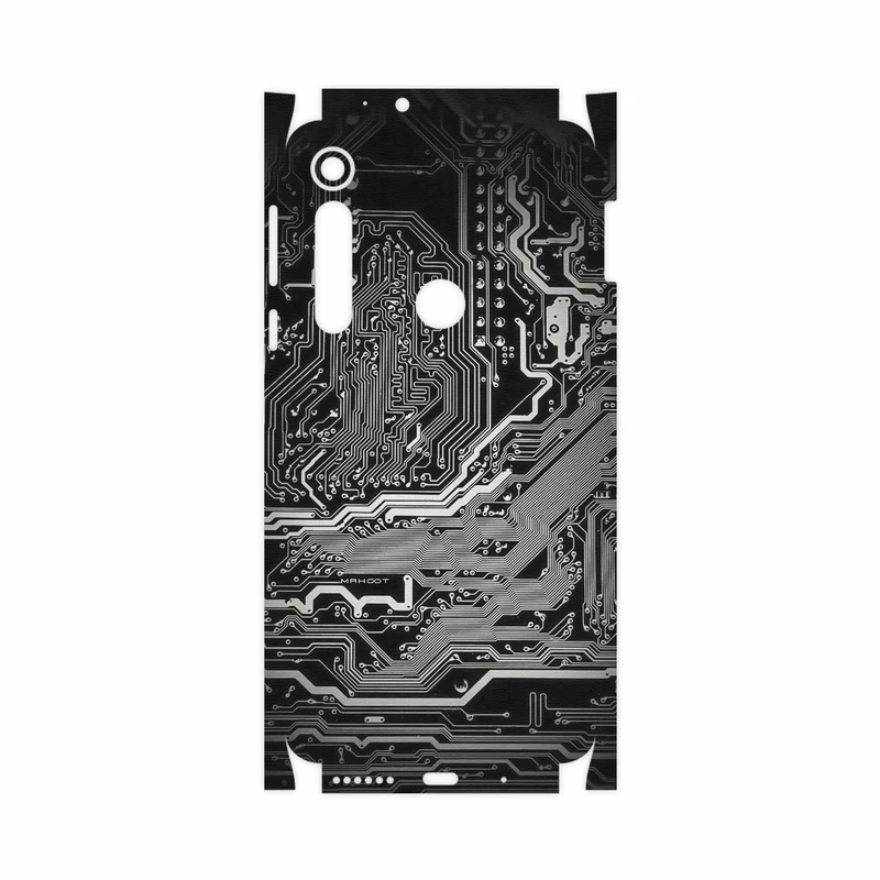 برچسب پوششی ماهوت مدل Black Printed Circuit Board-FullSkin مناسب برای گوشی موبایل موتورولا One Macro