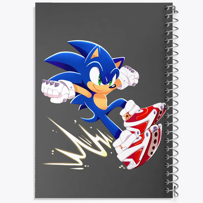 دفتر مشق 100 برگ خندالو طرح سونیک (Sonic) کد 37035