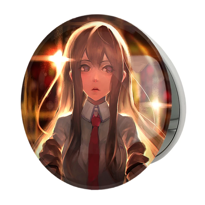 آینه جیبی خندالو طرح کوریسو ماکیسه انیمه اشتاینز گیت مدل تاشو کد 17499 