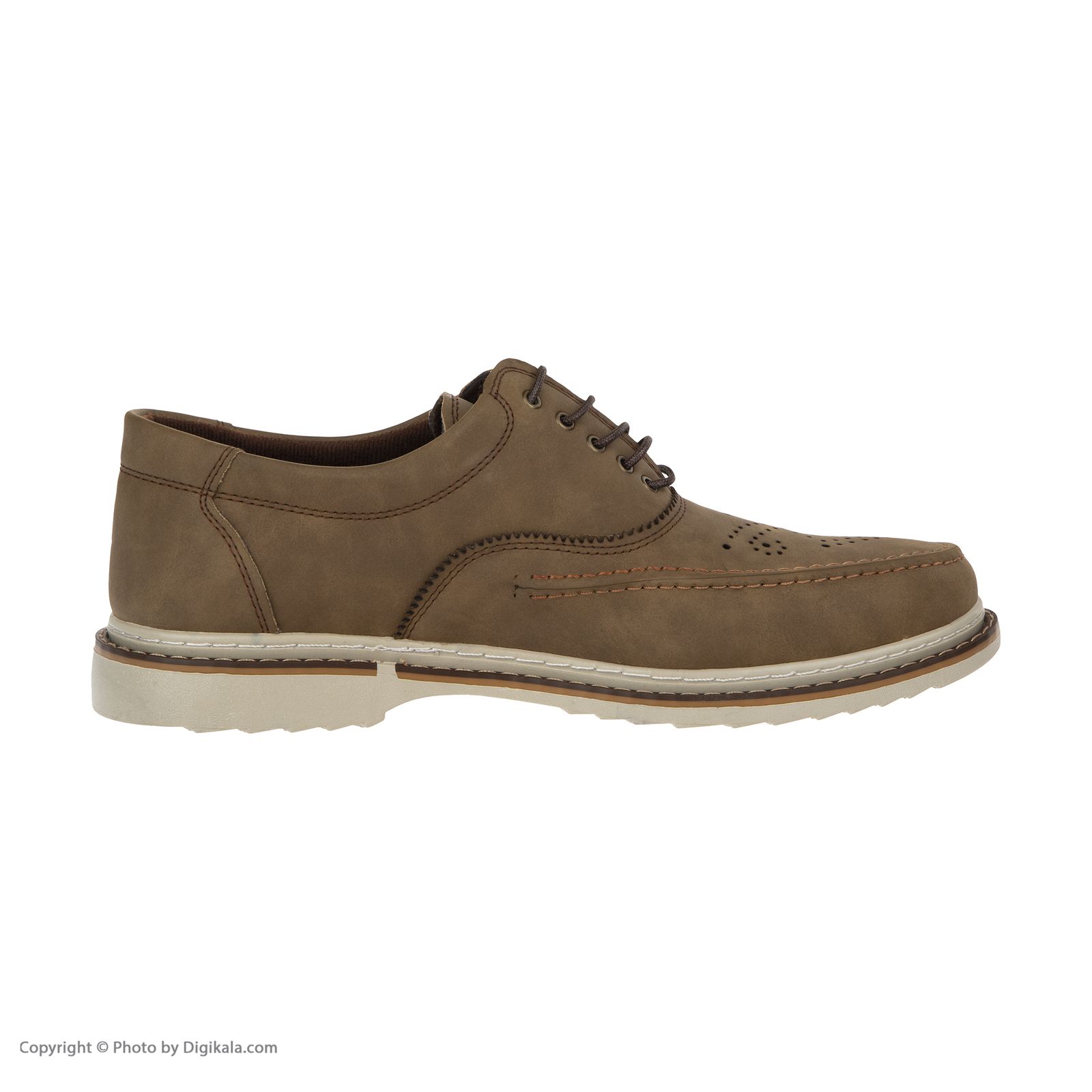 کفش مردانه مدل نبوک کد k.baz.131 رنگ قهوه ای -  - 3