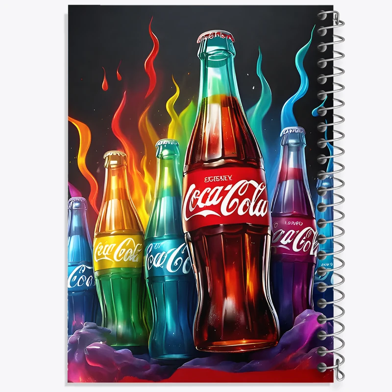 دفتر نقاشی 50 برگ خندالو طرح نوشابه کوکاکولا کد N2066