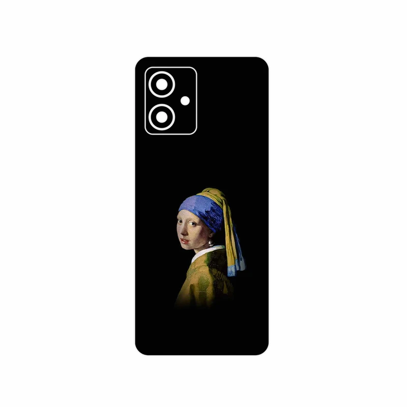 برچسب پوششی ماهوت مدل Girl with a Pearl Earring of Vermeer مناسب برای گوشی موبایل موتورولا Moto G54