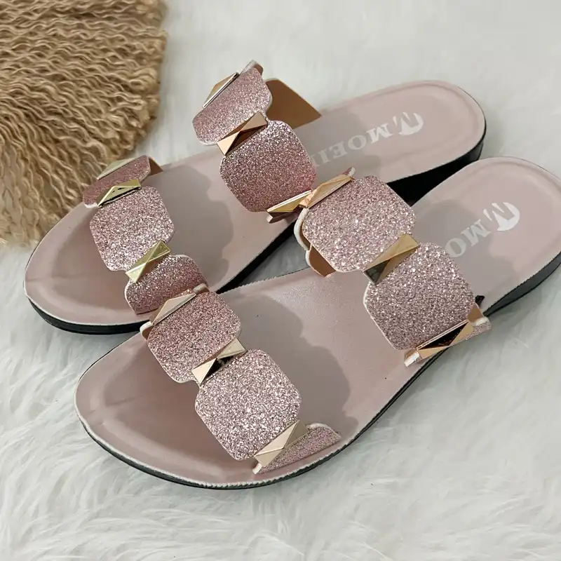 دمپایی زنانه مدل روفرشی شاین کد 411