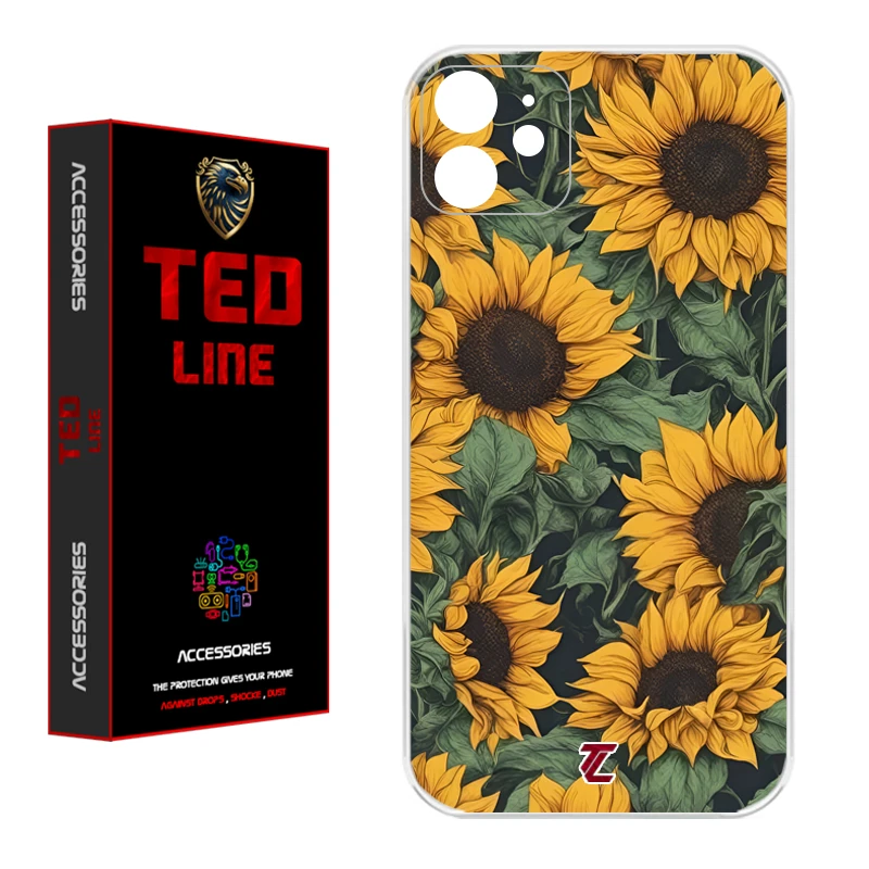 کاور تدلاین طرح گل آفتاب گردان کد 1145 مناسب برای گوشی موبایل اپل Iphone 11