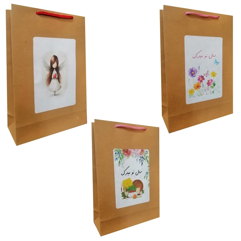 پاکت هدیه مدل نوروز و سال نو مجموعه 3 عددی