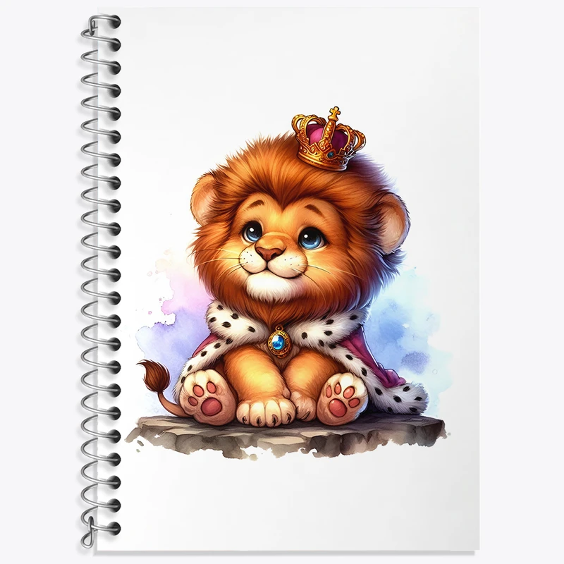 دفتر زبان 50 برگ خندالو مدل سه خط طرح شیر شاه کد N5564