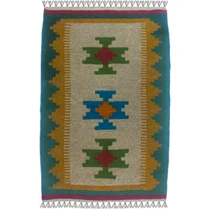 گلیم دستبافت یک متری آریا راگز کد 25816