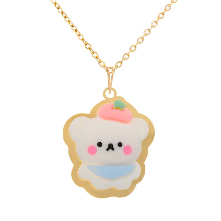 گردنبند طلا 18 عیار دخترانه ژابیز مدل خرس گردنبند طلا 18 عیار دخترانه ژابیز مدل خرس