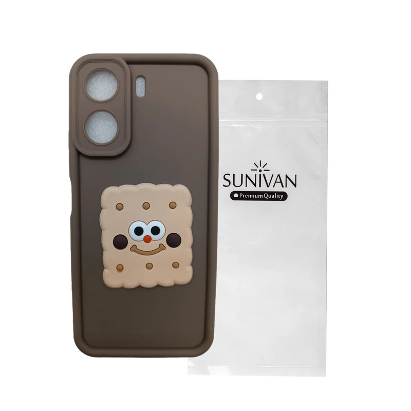 کاور سانیوان مدل SOLID طرح بیسکویتی مناسب برای گوشی موبایل شیائومی REDMI 13 C 4G 2023