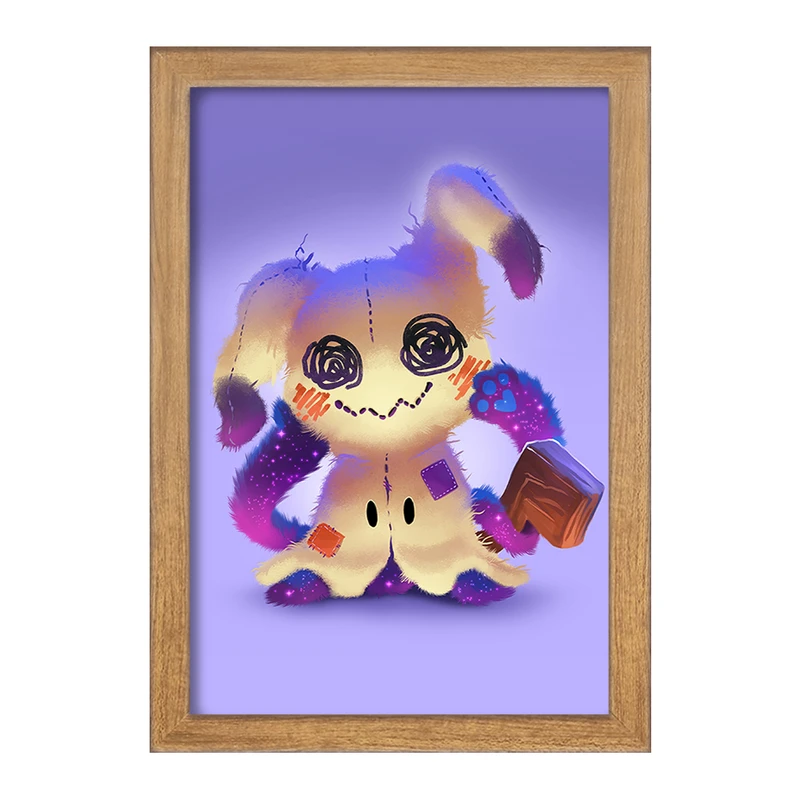 تابلو خندالو مدل میمیکیو انیمه پوکمون  کد 17307