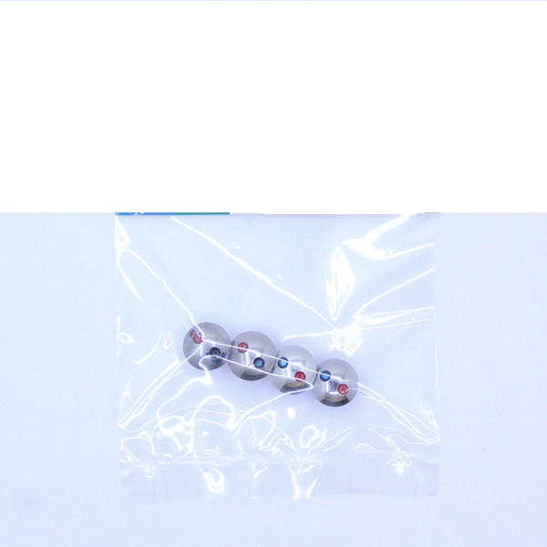 نگین دسته شیرآلات اهرمی مدل کروم مجموعه 4 عددی